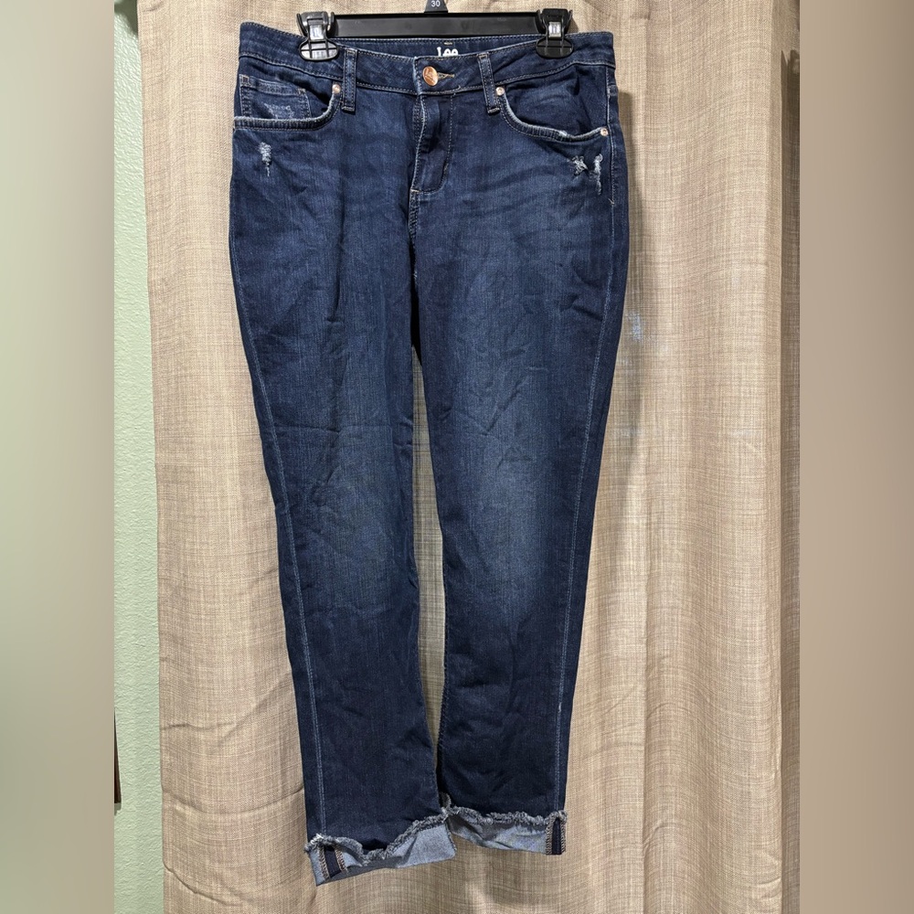 Lee Women's Dark Blue Straight Leg Jeans